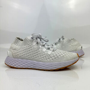 NOBULL Allday Knit Running Shoes Men's 6 Women's 7.5 White Gum Training Sneakers
